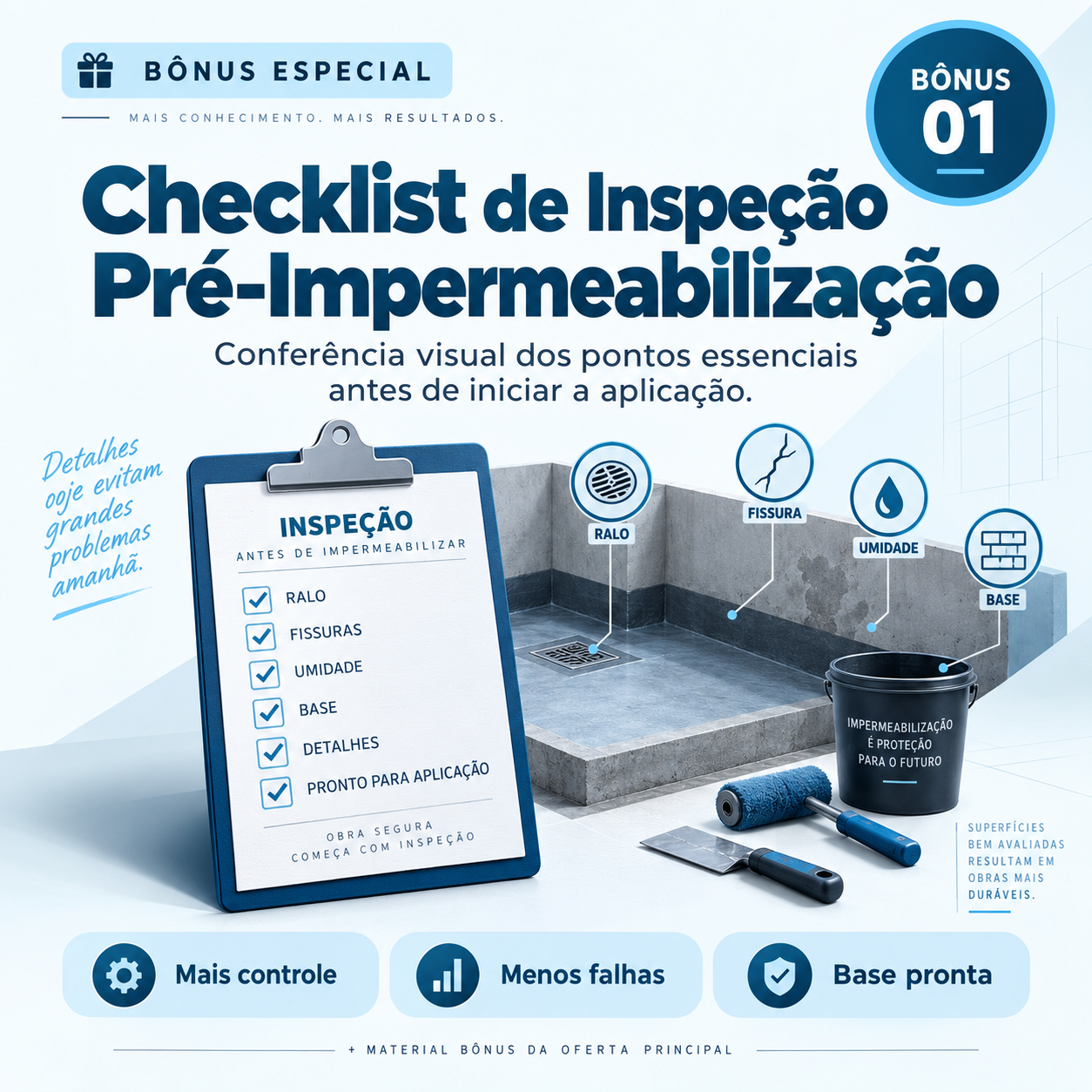 Checklist de Inspeção Pré-Impermeabilização